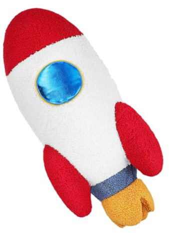 BESTYASH Ultrasoft Rocket Ship Pillow Plush Cushion for Nursery Room Decor Space Themed Throw Pillow for Bedtime Cuddles and Play Cozy Rocket Shaped Stuffed for Comfortable Sleep and Room