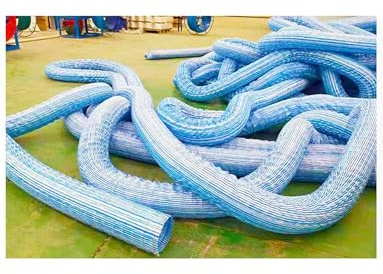 Tubería perforada de drenaje francesa, drenaje subterráneo tubular de infiltración suave for entradas de vehículos y aceras, tubo permeable reforzado con alambre de acero(90mm,1600cm)