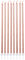 Anniversary House Pack of 16 Extra Tall Slim Birthday Cake Candles with Holders, Metallic Rose Gold, 18 Centimeters, Strong and Sturdy, AHC211