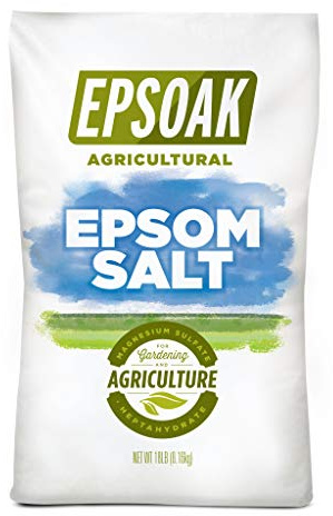 Epsoak Epsom Salt 18 lb. Agricultural Grade Magnesium Sulfate. Resealable Bulk Bag for Gardening & Lawn Care, Made in The USA