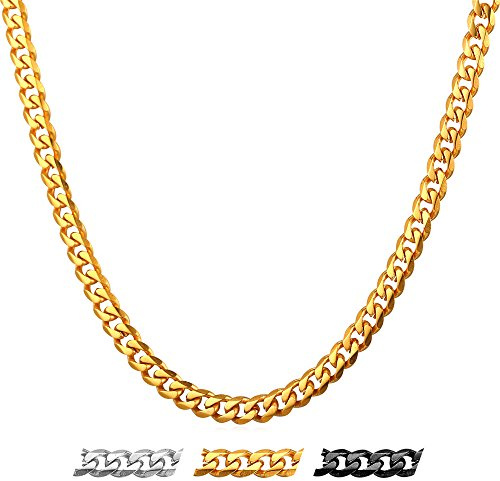 U7 Gold Chains 30 Inch Mens, Women Long Chain Necklace