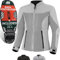 SHIMA OPENAIR LADY Giacca Moto Donna - Leggera e Traspirante Giubbotto moto donna estiva in trete con protezioni CE per schiena, spalle e gomiti (Grigio, M)