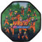 Konix Naruto Shippuden Tapis de Sol Gaming 98 x 98 cm pour Chaise de Bureau - Revêtement antidérapant - Motif Multi Clonage Naruto
