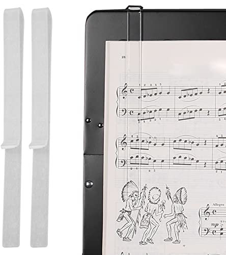 1 Paar Durchsichtige Musikbuchklammern aus Acryl, Notenhalter für Notenständer, Bücher, Klavier