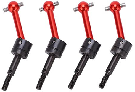 Eje de Transmisión RC, 4 Piezas Eje de Transmisión Universal CVD 70mm, Actualización de Automóviles RC para TT02 1:10 (Rojo)