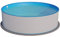 Planet Pool Stahlwandpool Set (6-teilig) hoch rund 300 x 90 cm, Stahl 0,3 mm weiß Folie 0,2 mm blau