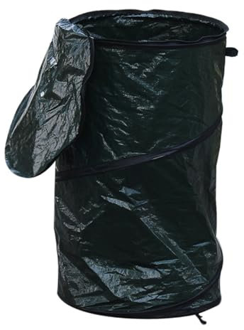 POPETPOP Fermentationsmüllsack müllbeutel streugutbehälter Gartenabfallsack Rasen- und Laubbeutel Müllsäcke Müllsack mit Deckel Eimer zum Sammeln von Blättern Obst Blatteimer Container