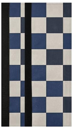 EtherSpher Blau-schwarze Gitter-Kühlschrank-Türgriffabdeckungen, 2 Stück, schützende Gerätegriffabdeckungen, Heimdekoration, hält Küchengeräte sauber von Flecken, Fingerabdrücken für Backofen,