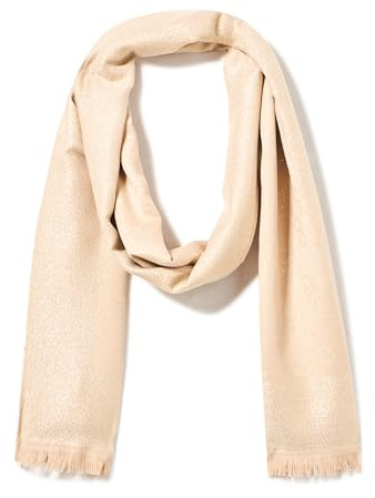 Calvin Klein Soft Everyday Solid Pashmina Chambray Scarf Bufanda de Moda, marrón (Latte), Talla única Mujeres