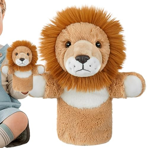 Pupazzi Da Mano Animali In Peluche - Peluche Leone Giraffa Giocattoli Per Narrazione - Interattivi Per Bambole Da Mano | Per Genitori Insegnanti Bambini Sala Giochi Aula Storia Gioco Interno