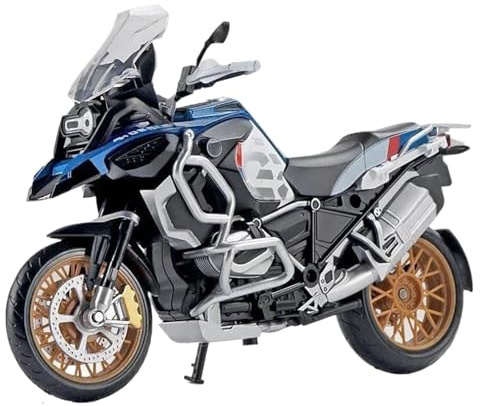 MAKUTU Modèle réduit de moto Modèle De Moto En Alliage 1/12 Pour BMW R1250GS R 1250GS R1250 GS 1250, Jouet, Scooter, Décoration Gâteau(Turquesa)