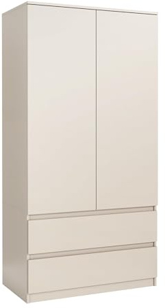 meble masztalerz Armadio 90 cm, 2 Cassetti, Bianco