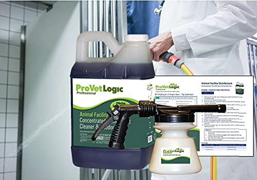 ProVetLogic Animal Facility Disinfectant Kennel Sanitizing Kit Half Gallon