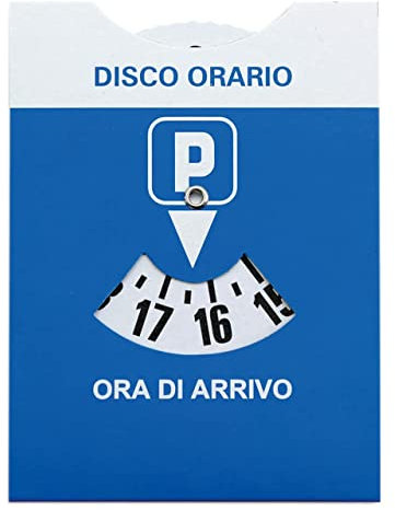 pubblimania Maxi-Scheibe Ankunftszeit Parken mit transparenter PVC-Tasche 11 x 14 cm
