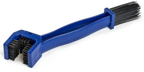 AUTOZOCO Spazzola per pulizia catena moto, Spazzola per catena bicicletta, Strumento per pulizia ingranaggi, Pulitore catena per moto, Spazzola per catena e ingranaggi, 25 cm, Blu