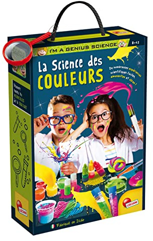 Liscianigiochi I'm A Genius LABORATORIO LA Science des Couleurs, Découvre la Chimie Qui Change de Couleur, en Toute sécurité et avec simplicité, a partir da 7 Ans