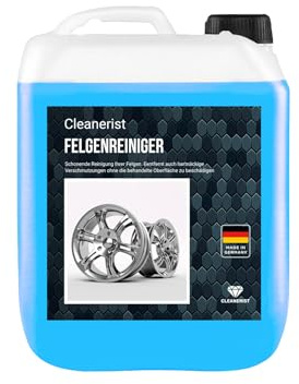 Die Seifenblase Detergente per cerchioni da 10 litri in tanica, qualità professionale, senza acidi, prodotto in Germania, per cerchioni in cromo, acciaio e alluminio, per moto, bici o auto