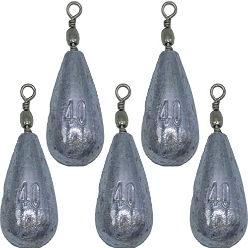 Paradox Fishing Birnenblei Sets 5X 40g I Blei Angeln Grundblei Gewichte Angeln Angelzubehör