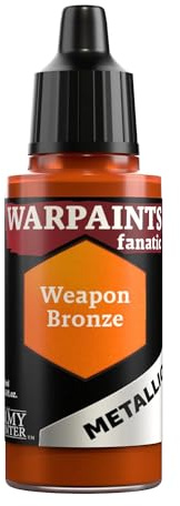 The Army Painter, Warpaints Fanatic Metallics Waffe, Bronze, einzelne Acrylfarben, Miniatur-Hobby-Malerei, Qualitätsfarbe für Miniatur-Wargaming