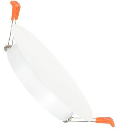 PATIKIL 135mm / 5.3 Diameter Metal Ceiling Hole Cover Plate, Downlight Hole Trim Wall Mount Decorative Cap Access Panel for 4.2-4.9inch Round Ceiling and Wall Openings, Matte White