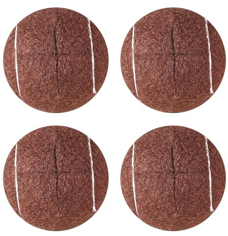 ALEEIK Tennisbälle für Gehhilfen 4 Stück Vorgeschnittener Walker Tennis Ball Vorgeschnittene Tennisbälle Walker Zubehör für Stuhlbeine und Bodenschutz