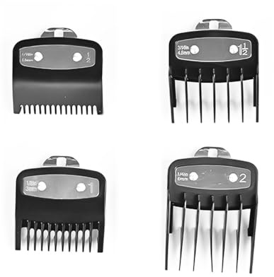 COYUN Limit Comb for Hair Clippers,Juego de 4 Peines Maquina Cortar Pelo,Peines para Cortadora de Cabello, Peine Limitador para Cortadora de Cabello