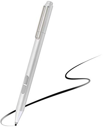 Uogic Penna Stilo per Microsoft Surface, Palm Rejection, 1024 Sensibilità alla Pressione, Punte Morbido HB, Pen per Surface Pro/Book/Laptop/Go