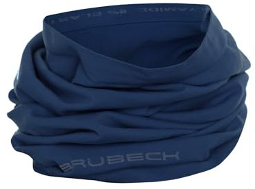 BRUBECK X-Dry Funktionstuch Damen & Herren | Schlauchschal | Funktionsschal Sport | Halstuch weich leicht | Multifunktionstuch nahtlos | Radfahren | Gr. S – M, Navy | KM10350