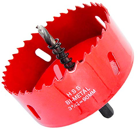 90mm hålsåg LAIWEI hålskärare, för borrning av trä, aluminiumprofiler, gips, PVC och annat