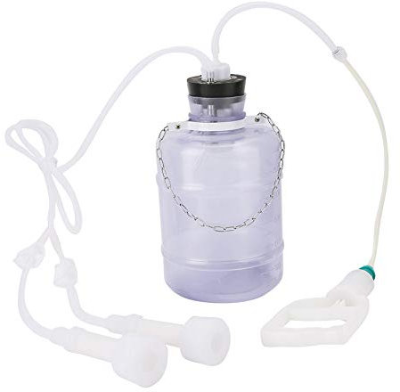 Melkmaschine, Tragbare Plastikziegenmelkmaschine 3L für Kuh für manuelle Melkmaschine für Ziege für Melkmaschine(For sheep, black)