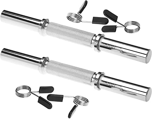 G5 HT Sport Barres de Guidon - Haltères avec Fermetures incluses | Paire ou Hochets | Longueur 35 ou 38 cm | Ø Diamètre du Trou 25 mm (Guidon Double Fermeture à Ressort (35 cm))