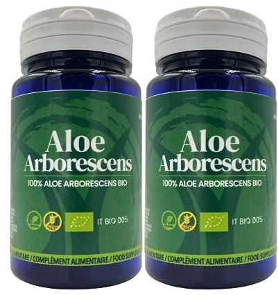 TeoNatura Integratore Alimentare di Aloe Arborescens - 100% Biologico Made in Italy - 100 Capsule