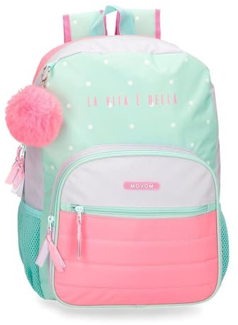 MOVOM La vita è Bella Mochila Escolar Verde