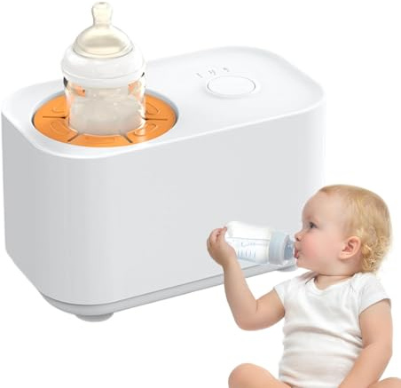 Qyljeiwred Baby Formula Mixer Machine, Electric Automatic Bottle Mixer Constant Temperature, 2 in 1 Baby Bottle Maker Formula Machine, Baby Milk Maker, Portable, USB Charging for Travel