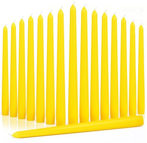 16 Pack Tapered Dinner Candles, 8 Hour Candlestick Long Burning 25 x 2 cm