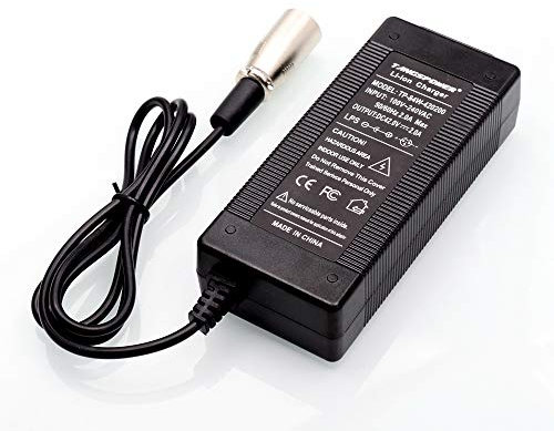 Vélo électrique Batterie Chargeur 36V 2A 42V Chargeur pour 36V avec XLR la Connexion 3 Broches (Doré)