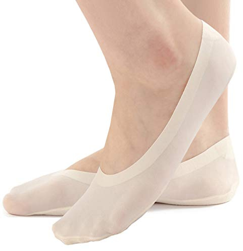 R RELAXIFE Womens No Show Thin Socks, Cotton Nylon Low Cut Liner Non Slip hidden Invisible Socks for Flats Sneakers 4-6 pack