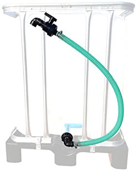 FN-Technik Befüllschlauch Abfüllschlauch mit Absperrhahn 1 Zoll für IBC Container