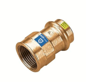 Sanpro Pressfitting Übergang Innengewinde Übergangsmuffe, Größe V 15-3/8' (Kupfer Gas Wasser Trinkwasser Heizung Sanitär Fittings Fitting Kupferleitung) Größe: V 15