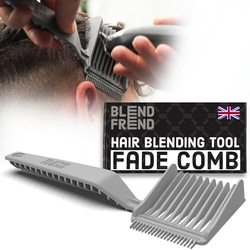 Blend Frend Original Grade 1 (3 mm) UK Made Fade Comb Hair Blending Tool, Blend Hair at Home Like A Barbershop, Blending Comb, Compatible with All Hair Clippers, Barber Accessories