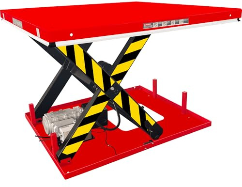 PAKE Electric Hydraulic Scissor Lift Table, 4,400 lb. Capacity, 48 x 48 Platform, 36.25 Lifting Height