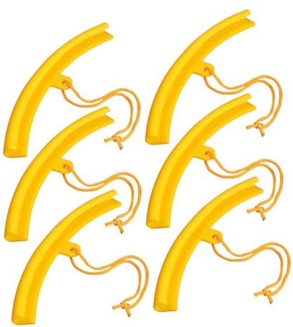 ELAYARD Protège-jantes Jaune en Polyuréthane Lot de 6 Anti-rayures et Résistants à L’usure, pour Montage de Pneus et Réparation Auto
