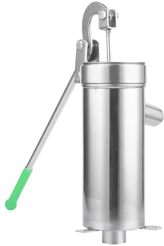 Steel Manual Water Pumps Strong Hand Operated Well Pumps with 8M Suction Capacity Metal for Garden Irrigations Lawns Care Rusts Pitcher