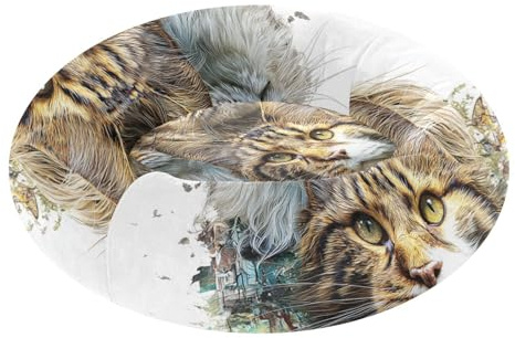 Maine Coon - Letto ortopedico per gatti 3D, caldo e morbido, per animali domestici di piccole dimensioni, M
