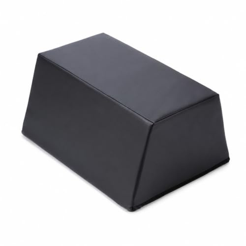Qianly Banc de Fitness Ajustable Coussin de Fessiers Bloc d'Exercice Wedge Support de Hanche Plateforme de Poussée Construction en Mousse Ferme Housse