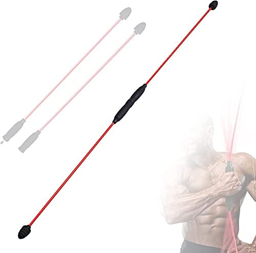 Barra Elástica Barra de Vibración Vibrador Barra de Fitness Barra de temblor de entrenamiento físico, barra vibratoria con barra oscilante profesional, fibra de vidrio de alta elasticidad, barra de