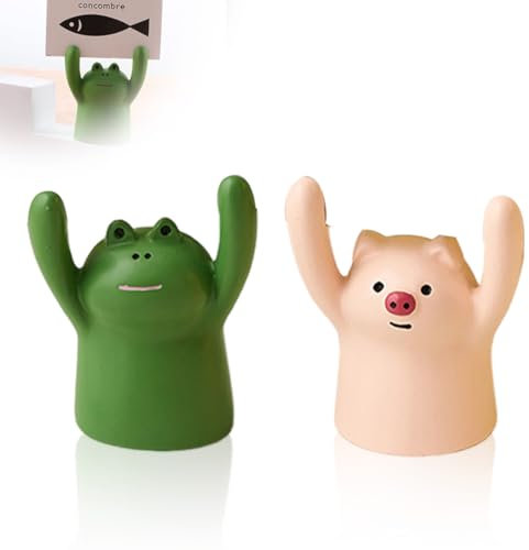 2 PCS Sticky Notes Schreibtisch deko notizhalter Klammer Foto Halter Tier memo Notes Schreibtisch deko notizhalter Klammer Foto Halter Tier memo Clip Memo Clip Halter Halter Card Photo Note Clips