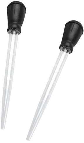 2 piezas de baster de pavo, baster, baster para cocinar, jeringa de baster, jeringa de carne, baster de pavo grande, baster de pavo para acuario, jeringa de alimentos, líneas de medición, jeringa de