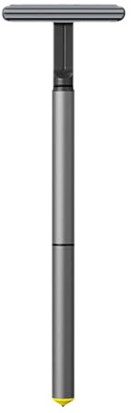 Kit de limpieza de parabrisas, limpiador de ventanas de rotación de 360 grados, escobilla de goma con poste retráctil de aleación de aluminio y 5 puntas de tiras de goma de agua para coche y hogar