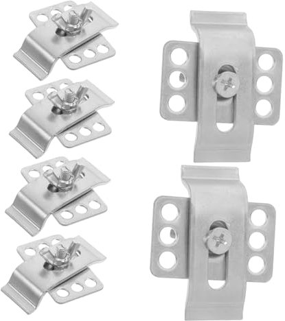 DIYEAH Colliers De Serrage Robustes Pour Évier Sous Plan, Clips De Fixation Pour Lavabo En Céramique, Support D'évier Encastré Polyvalent, Installation Simple, Kit 6 Pièces Pour Salle De Bain Cuisine